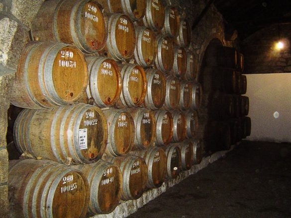 vinski sodi v vinski kleti Croft, Porto