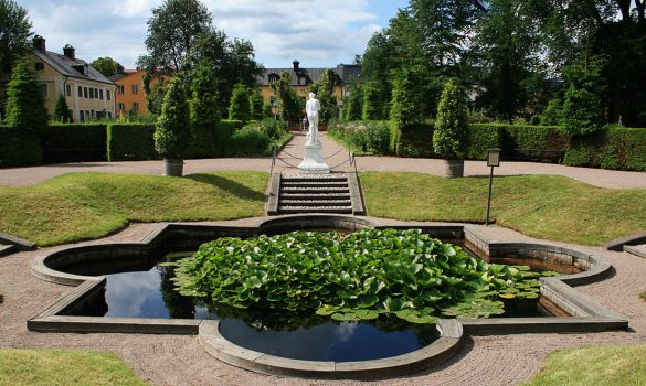 Uppsala_2015_2 Ribnik in "močvirje" v Linnaeusovem vrtu