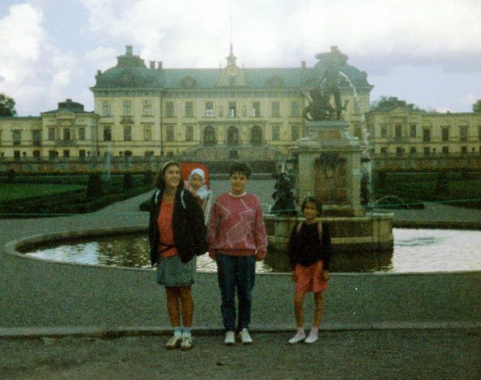 starinska fotografija družine v Stockholmu