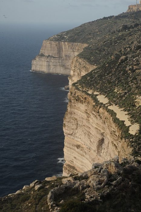 dingli klifi nad morjem