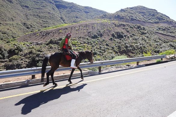 Lesoto-Semonkong 27 jezdec v Lesotu