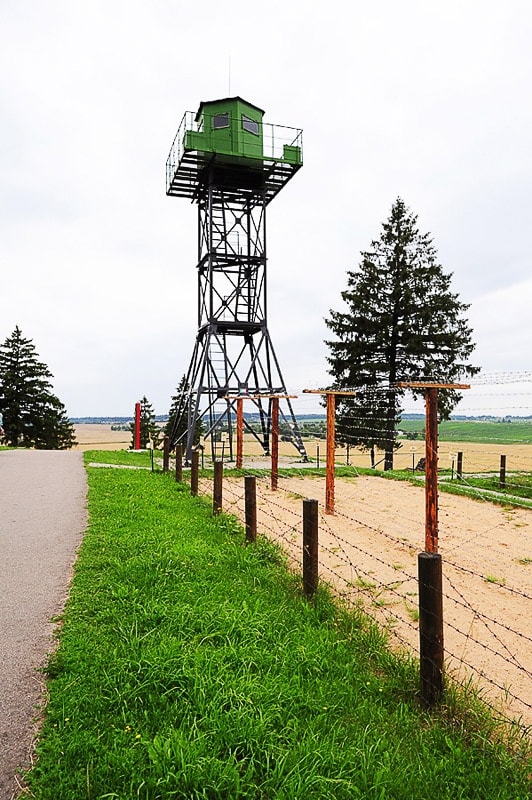 vojaški opazovalni stolp na meji. Stalinova linija, Belorusija