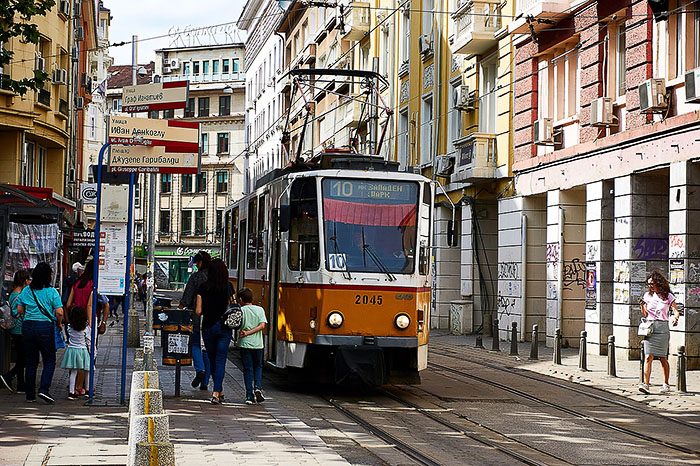javni prevoz Sofija, rumeni tramvaj