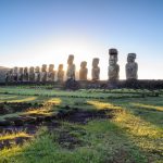 Ahu Tongariki sončni vzhod