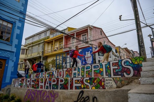 grafit na stopnicah, Valparaiso