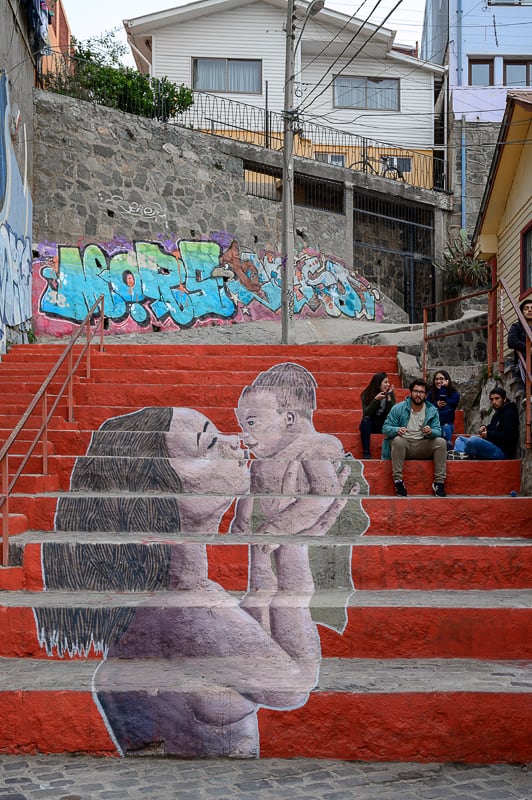 grafit ženske z otrokom