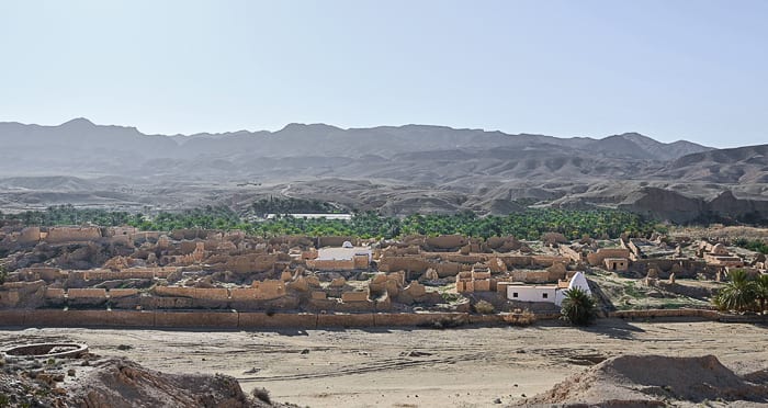 zapuščena vasica ob oazi Chebika, tunizija