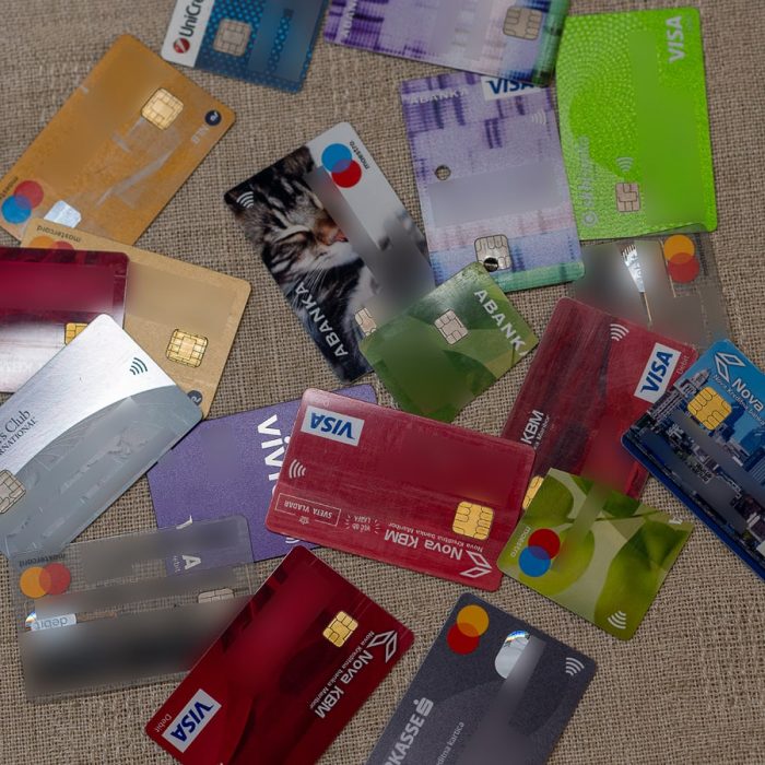 bančne kartice Visa, Maestro, MasterCard, Diners