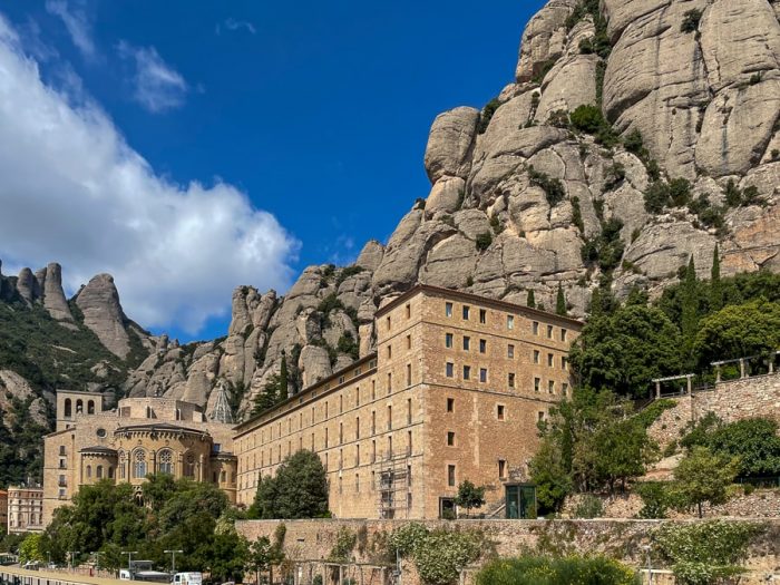 samostan v skalah. samostan Montserrat, Španija