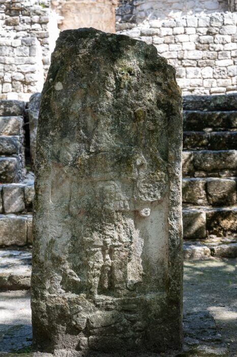 Stelae - kamnita plošča z zgodovino majevskega mesta
