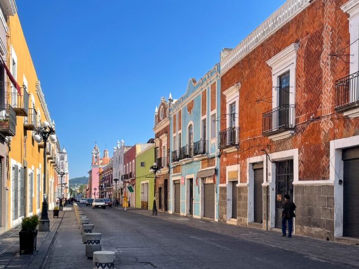 pisana ulica v kraju Puebla