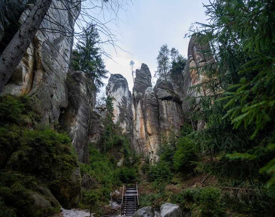 Adršpach - peščenjakove gore na Češkem