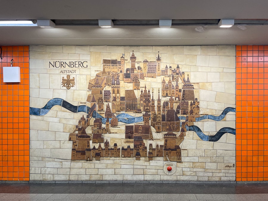 mozaik Nürnberg Altstadt