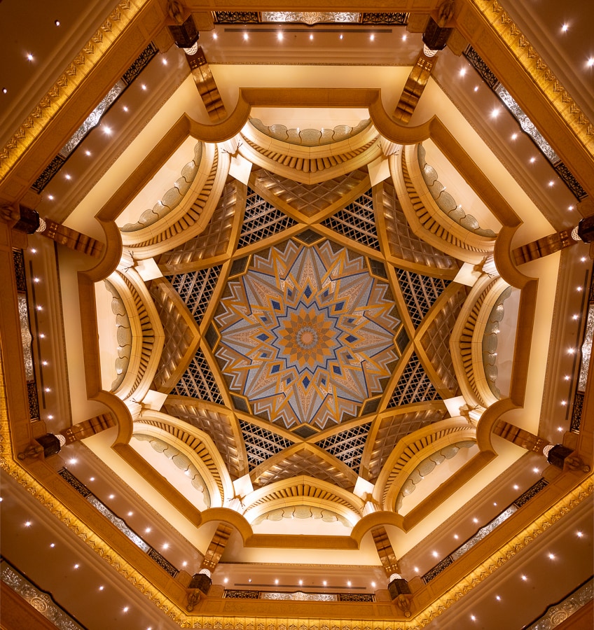 Strop, kupola v Emirates palace