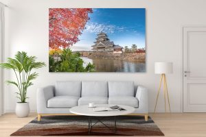 stenska slika: japonski grad