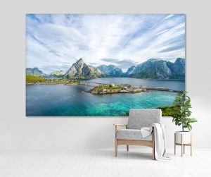 Stenska slika: Lofoti, mockup