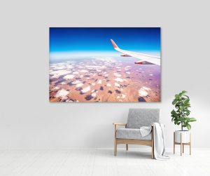 stenska slika: pogled z letala