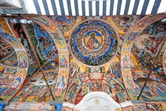 bolgarija copyright © Lahkih nog naokrog ®-18 pravoslavne freske v Rila monastery, Bolgarija