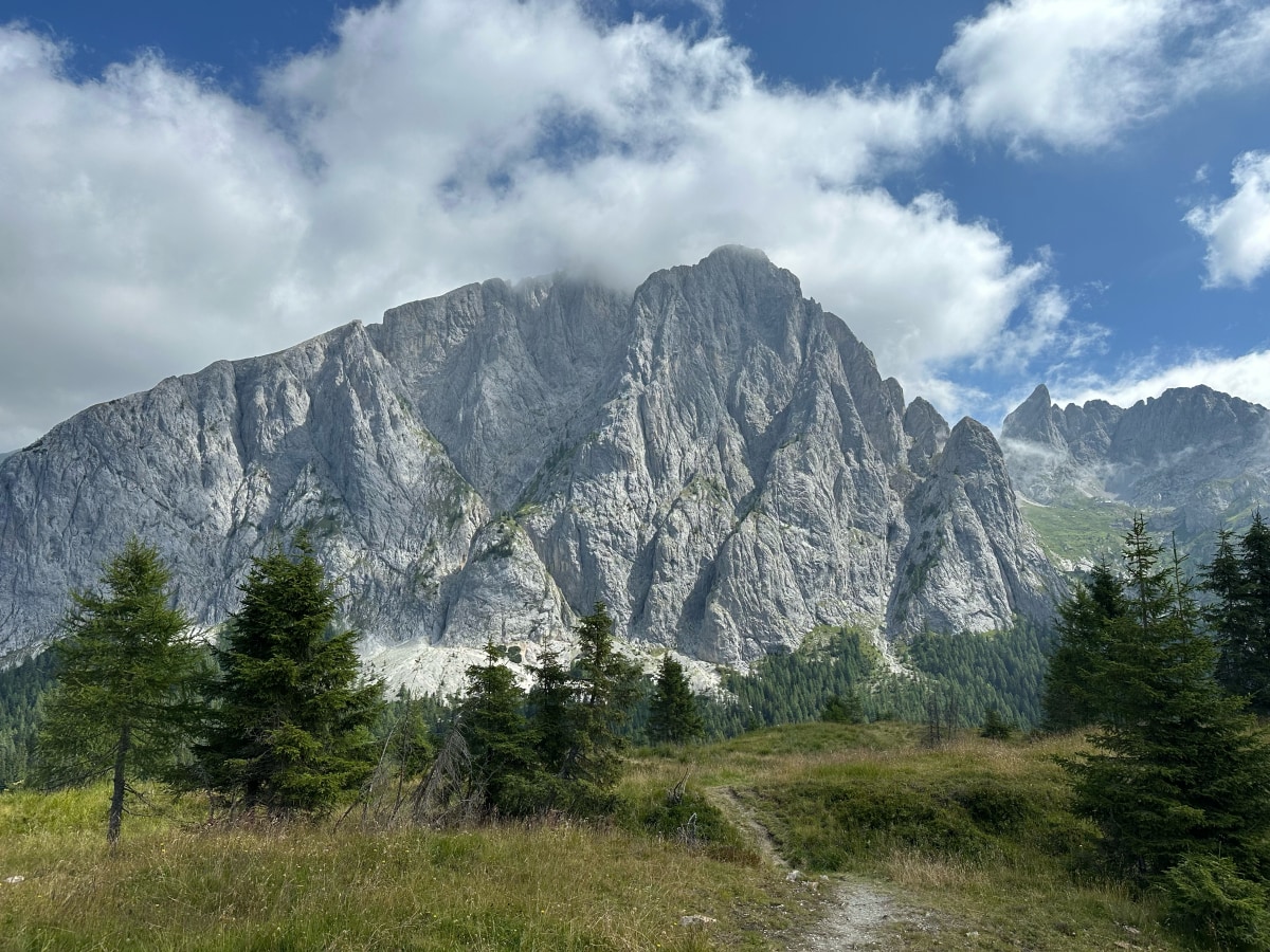 Razgled s Col di Caneva na Peralbe, Karnijske Alpe