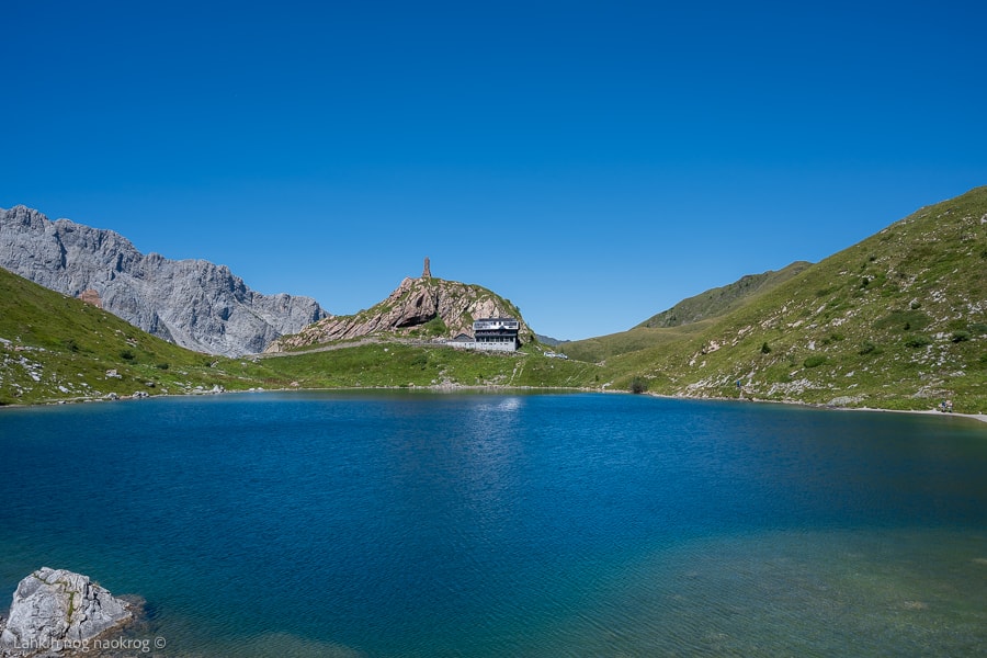 Jezero Wolayersee oz Lago Volaia, Karnijske Alpe